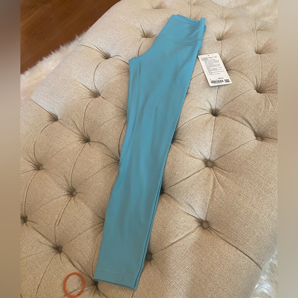 New with tag, lululemon align leggings size 2, Tidal teal.